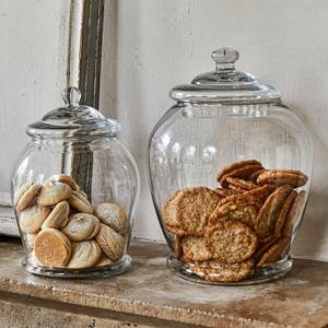 Loberon Glazen pot set van 2 Kiama