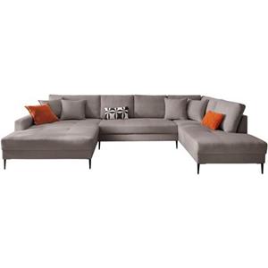 Trends by HG Zithoek Summer in cordstof met metalen voet, naar keuze met hoofdsteunen
