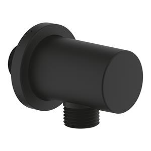 Grohe Rainshower wandaansluitbocht met ronde rozet phantom black - zwart mat