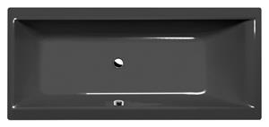 Polysan Cleo ligbad 180x80x48cm donkergrijs