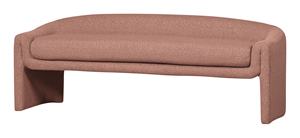 BePureHome Eetkamerbank Zone Geweven, 160cm - Rose Dust