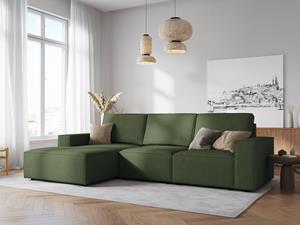 Milo Casa 3.5-zitshoekbank Carlo links ribstof | 