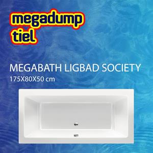 MegaBath Ligbad Society 175X80X50 cm Glans Wit 
