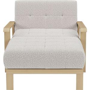 sit&more Recamiere "Billund", Armlehnen aus Buchenholz in natur, verschiedene Bezüge und Farben
