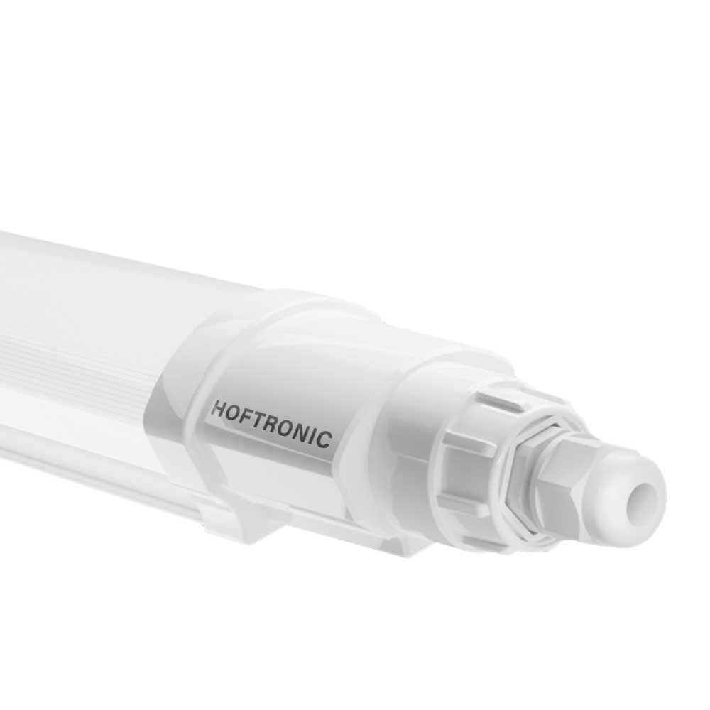 HOFTRONIC™ Q-Series - LED TL armatuur 120cm - IP65 Waterdicht - 36 Watt 4320 Lumen vervangt 144 Watt - 120lm/W - 4000K neutraal wit licht - gereedschaploos Koppelbaar - IK08 - Tri-proof