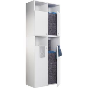 VCM Hochschrank Wäscheschrank Wäschetruhe Wäschebox Klidas XXL 4f (1-St)