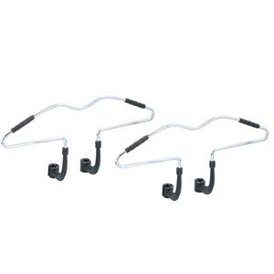 Merkloos 2x Auto/autostoel kledinghangers 50 cm -