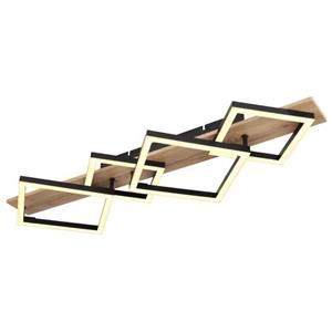 Deckenleuchte ¦ schwarz ¦ Maße (cm): B: 82 H: 8,5 T: 31  - Möbel Kraft