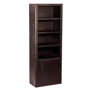 Tower Living Wandkast Tenna Mangohout, Met 4 open vakken, 220 x 80cm - Bruin