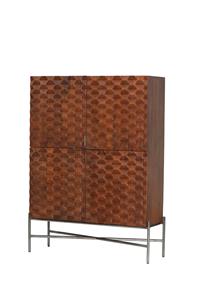 Tower Living Opbergkast Paola Mangohout, 180 x 130cm - Bruin