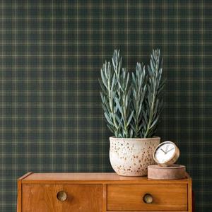 Livingwalls Behang Figuratief Motief Groen En Zwart - 53 Cm X 10,05 M - As-390643