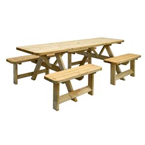 GoedkopePicknicktafels.nl Picknicktafel Belfast XL 240 - Open instap