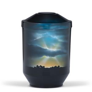Gedenkartikelen Urn zwart edelstaal: Horizon (4000ml)