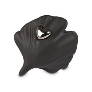Gedenkartikelen Schelp mini-urn met hartje in zilverkleur (60ml)