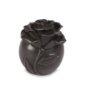 Gedenkartikelen Roos urn in brons (100ml)