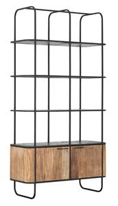 DTP Home Wandkast Soho Teakhout en betonlook, 210 x 110cm - Bruin