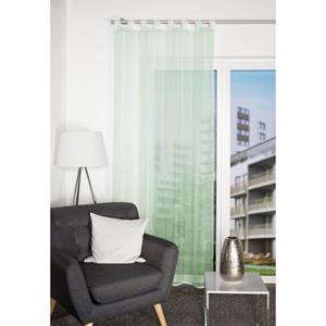 HOME WOHNIDEEN Vorhang "NESSI", (1 St.), Uni, Voile, transparent, Schlaufen inkl. Zugband