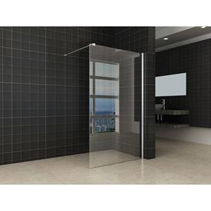 Aqua Splash Inloopdouche Met Muurprofiel 110X200 cm En 10 mm Nano Anti Kalk Glas 