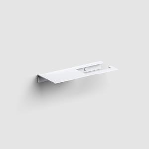 Clou Fold toiletrolhouder zonder klep, met planchet, mat wit