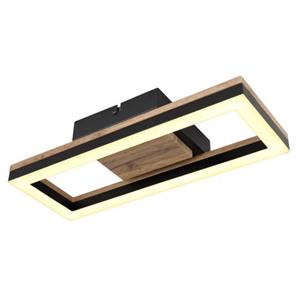 Deckenleuchte ¦ schwarz ¦ Maße (cm): B: 34,5 H: 5,8 T: 13  - Möbel Kraft