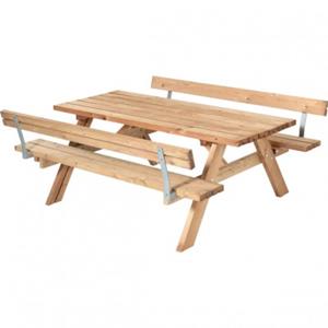 Trendyard ThermoWood Picknicktafel 2 Rugleuningen