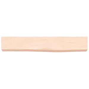 vidaXL Wandschap 60x10x6 cm onbehandeld massief eikenhout