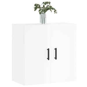 vidaXL Fächerschrank Wandschrank Hochglanz-Weiß 60x31x60 cm Holzwerkstoff (1-St)