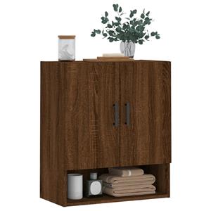 vidaXL Fächerschrank Wandschrank Braun Eichen-Optik 60x31x70 cm Holzwerkstoff (1-St)