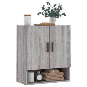 vidaXL Fächerschrank Wandschrank Grau Sonoma 60x31x70 cm Holzwerkstoff (1-St)