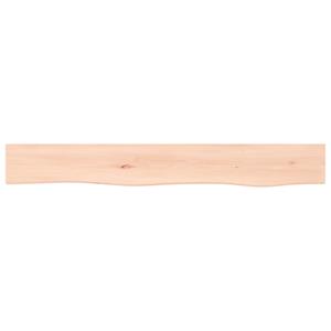 vidaXL Wandschap 80x10x4 cm onbehandeld massief eikenhout