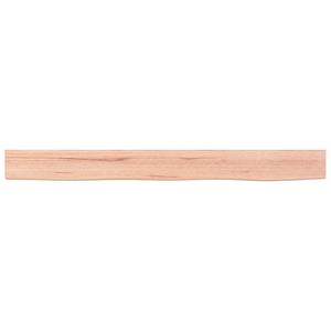 vidaXL Wandschap 100x10x4 cm behandeld massief eikenhout lichtbruin