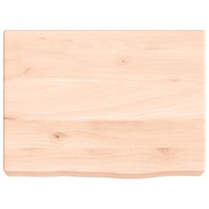 vidaXL Wandschap 40x30x(2-6) cm onbehandeld massief eikenhout