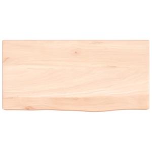 vidaXL Wandschap 40x20x6 cm onbehandeld massief eikenhout