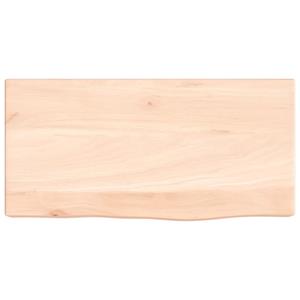 vidaXL Wandschap 40x20x6 cm onbehandeld massief eikenhout