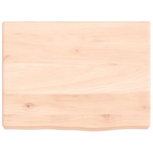 vidaXL Wandschap 40x30x(2-4) cm onbehandeld massief eikenhout