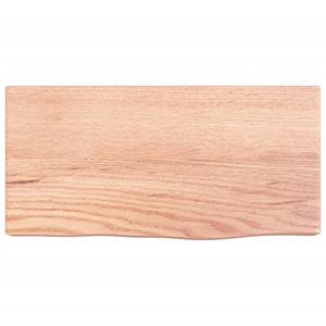 vidaXL Wandschap 40x20x6 cm behandeld massief eikenhout lichtbruin