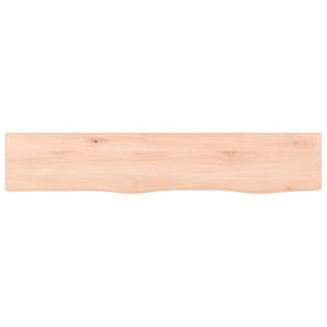 vidaXL Wandschap 100x20x4 cm onbehandeld massief eikenhout