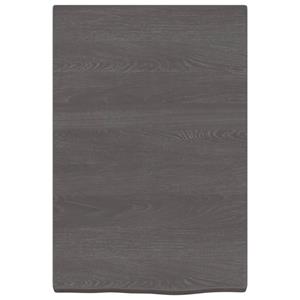 vidaXL Wandschap 40x60x(2-4)cm behandeld massief eikenhout donkerbruin
