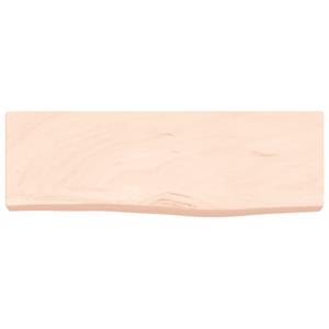 vidaXL Wandschap 60x20x6 cm onbehandeld massief eikenhout