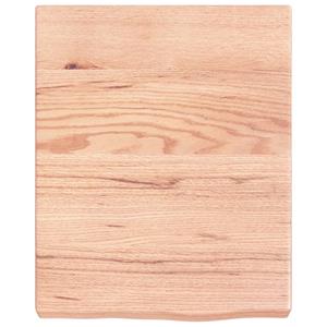 vidaXL Wandschap 40x50x(2-6) cm behandeld massief eikenhout lichtbruin