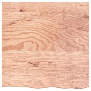 vidaXL Wandschap 60x60x2 cm behandeld massief eikenhout lichtbruin