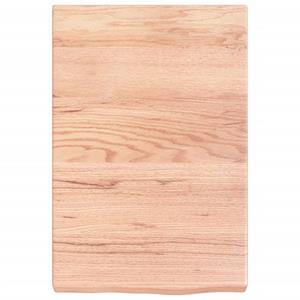 vidaXL Wandschap 40x60x(2-6) cm behandeld massief eikenhout lichtbruin
