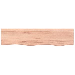 vidaXL Wandschap 80x20x6 cm behandeld massief eikenhout lichtbruin