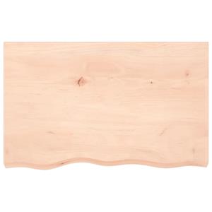 vidaXL Wandschap 80x50x(2-4) cm onbehandeld massief eikenhout
