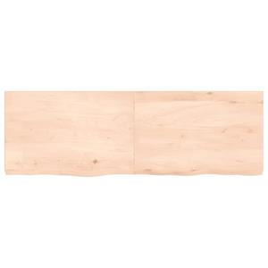 vidaXL Wandschap 120x40x(2-4) cm onbehandeld massief eikenhout