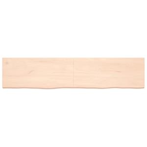 vidaXL Wandschap 180x40x(2-4) cm onbehandeld massief eikenhout