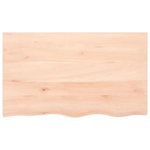vidaXL Wandschap 100x60x(2-6) cm onbehandeld massief eikenhout