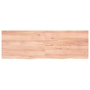 vidaXL Wandschap 180x60x(2-4)cm behandeld massief eikenhout lichtbruin