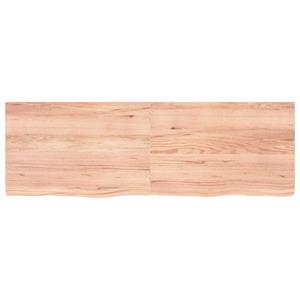 vidaXL Wandschap 180x60x(2-6)cm behandeld massief eikenhout lichtbruin