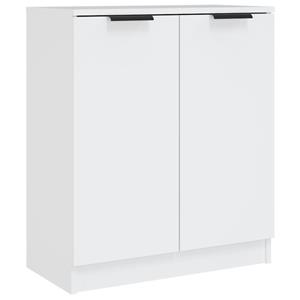 vidaXL Dressoirs 2 st 60x30x70 cm bewerkt hout wit